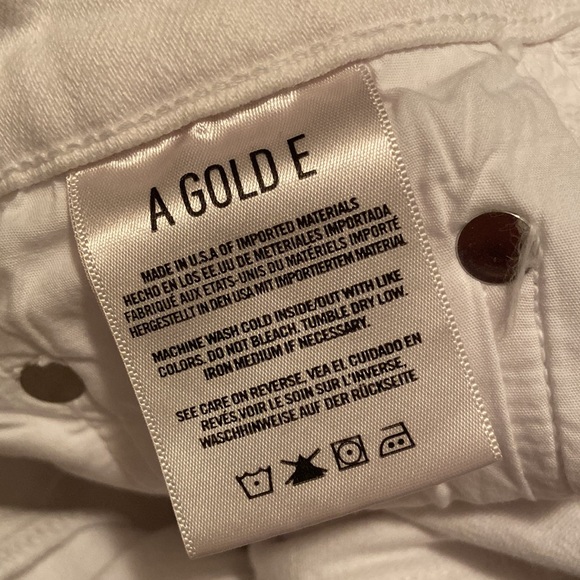 Riley High Rise Straight Crop in Blurred White Jeans size 23 - Picture 11 of 11